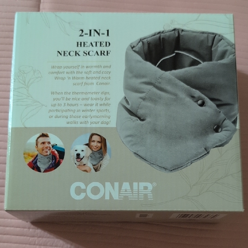 Conair Gray Heated Neck Scarf